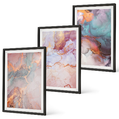 Cadre photo mural Motifs pastel abstraits