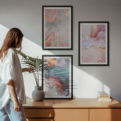 Cadre photo mural Motifs pastel abstraits