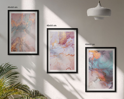 Cadre photo mural Motifs pastel abstraits