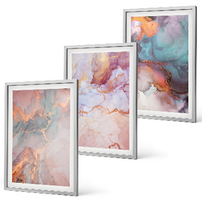 Cadre photo mural Motifs pastel abstraits