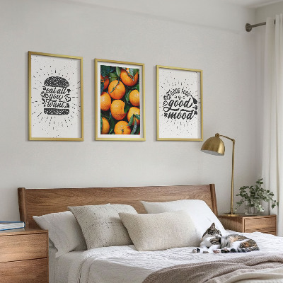 Cadre photo mural Cuisine des oranges juteuses