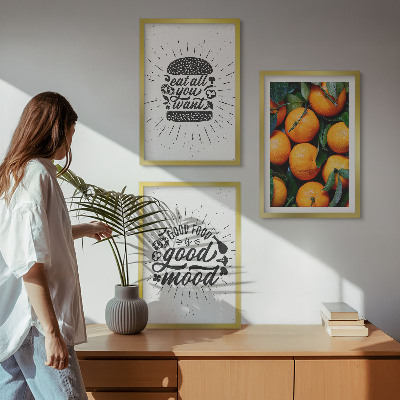 Cadre photo mural Cuisine des oranges juteuses
