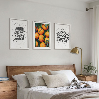 Cadre photo mural Cuisine des oranges juteuses