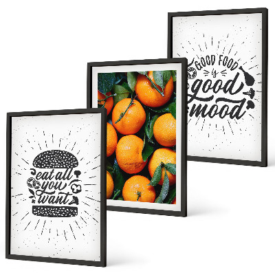 Cadre photo mural Cuisine des oranges juteuses