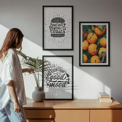 Cadre photo mural représentant une cuisine avec des oranges juteuses
