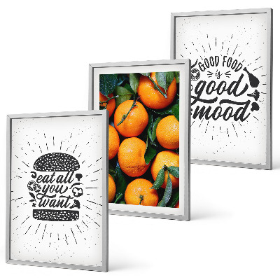 Cadre photo mural Cuisine des oranges juteuses