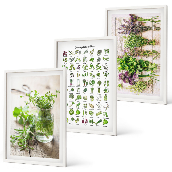 Cadre photo mural Herbes séchées pour la cuisine