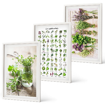 Cadre photo mural Herbes séchées pour la cuisine