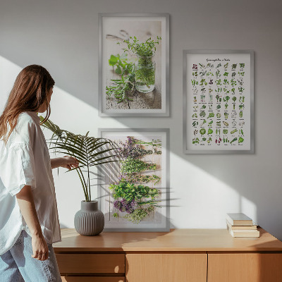 Cadre photo mural Herbes séchées pour la cuisine