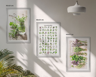 Cadre photo mural Herbes séchées pour la cuisine