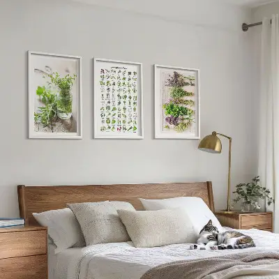 Herbes séchées pour la cuisine cadre photo mural