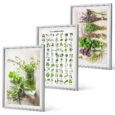 Herbes séchées pour la cuisine cadre photo mural