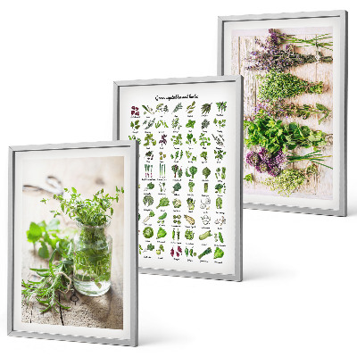 Cadre photo mural Herbes séchées pour la cuisine