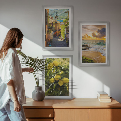 Cadre photo mural Rues, mer, plage, agrumes
