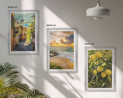 Cadre photo mural Rues, mer, plage, agrumes
