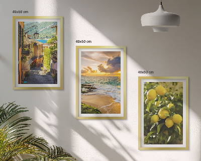 Cadre photo mural Rues, mer, plage, agrumes