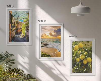 Cadre photo mural Rues, mer, plage, agrumes