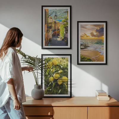 Cadre photo mural Rues, mer, plage, agrumes