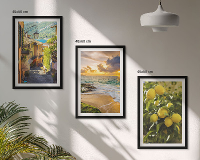 Cadre photo mural Rues, mer, plage, agrumes