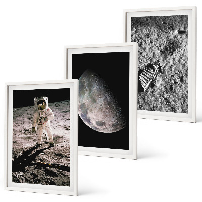 Cadre photo mural Photo de l'astronaute sur la Lune