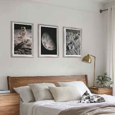 Cadre photo mural Photo de l'astronaute sur la Lune