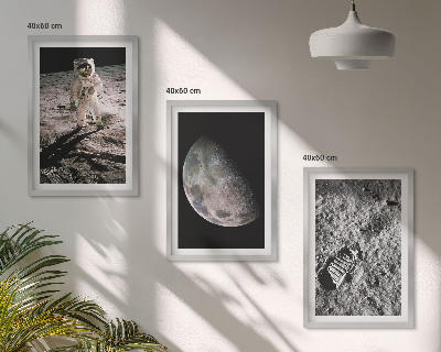 Cadre photo mural Photo de l'astronaute sur la Lune