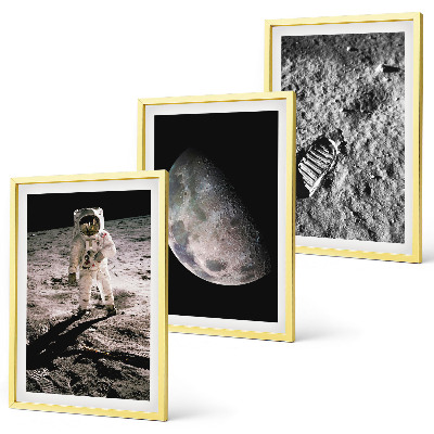 Cadre photo mural Photo de l'astronaute sur la Lune