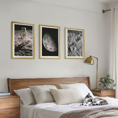 Cadre photo mural Photo de l'astronaute sur la Lune
