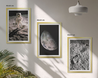 Cadre photo mural Photo de l'astronaute sur la Lune