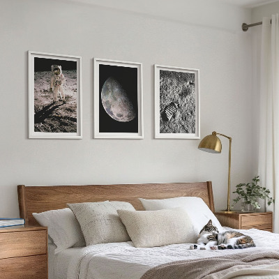 Cadre photo mural Photo de l'astronaute sur la Lune