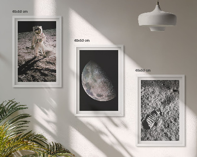 Cadre photo mural Photo de l'astronaute sur la Lune