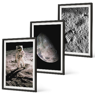 Cadre photo mural Photo de l'astronaute sur la Lune