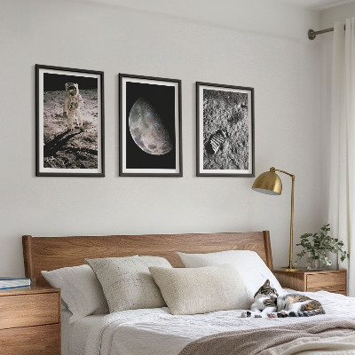 Cadre photo mural Photo de l'astronaute sur la Lune