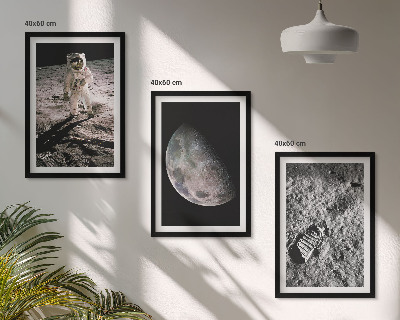 Cadre photo mural Photo de l'astronaute sur la Lune
