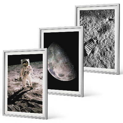 Cadre photo mural Photo de l'astronaute sur la Lune