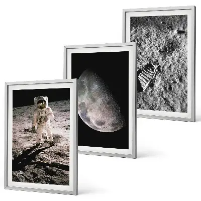 Cadre photo mural représentant un astronaute sur la Lune