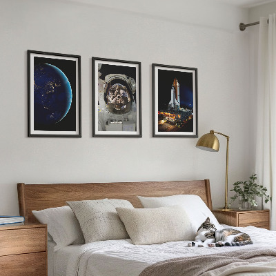 Cadre photo mural Fusée astronaute de l'espace Terre