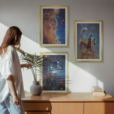 Cadre photo mural Paysages spatiaux des galaxies