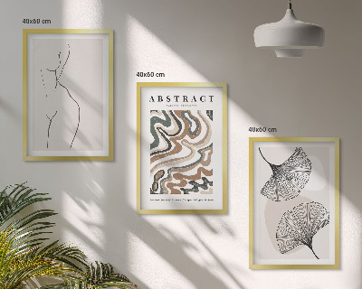 Cadre photo mural Formes de motifs bohèmes abstraits