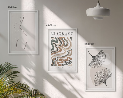 Cadre photo mural Formes de motifs bohèmes abstraits