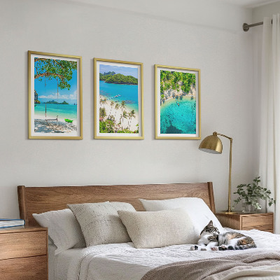 Cadre photo mural Plages, palmiers, eau cristalline