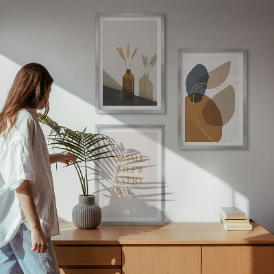 Cadre photo mural Ensemble de formes abstraites
