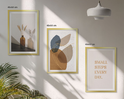 Cadre photo mural Ensemble de formes abstraites