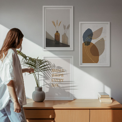 Cadre photo mural Ensemble de formes abstraites