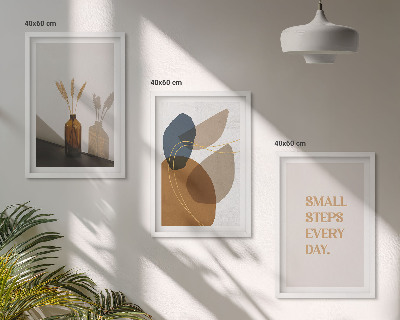 Cadre photo mural Ensemble de formes abstraites