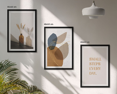 Cadre photo mural Ensemble de formes abstraites