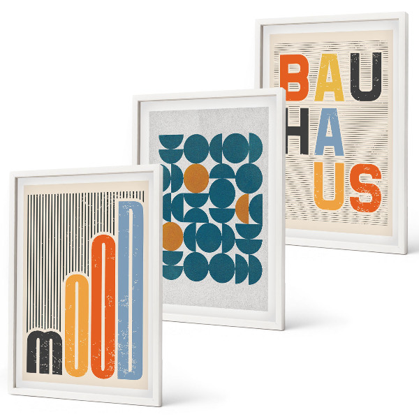 Cadre photo mural Motifs géométriques Bauhaus