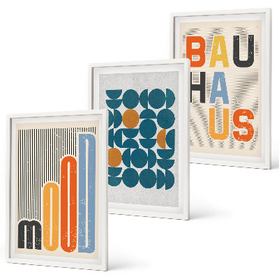 Cadre photo mural Motifs géométriques Bauhaus