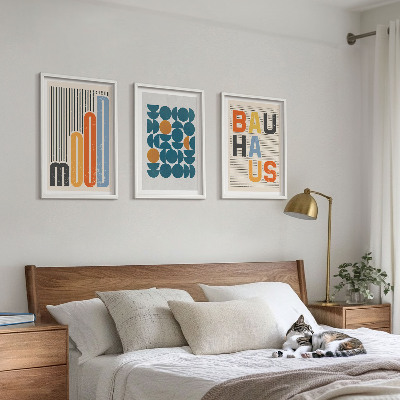 Cadre photo mural Motifs géométriques Bauhaus