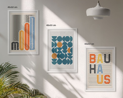 Cadre photo mural Motifs géométriques Bauhaus